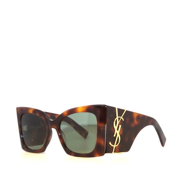 Saint Laurent Blaze SL M119 119 002 Havana Green Sunglasses main image 8